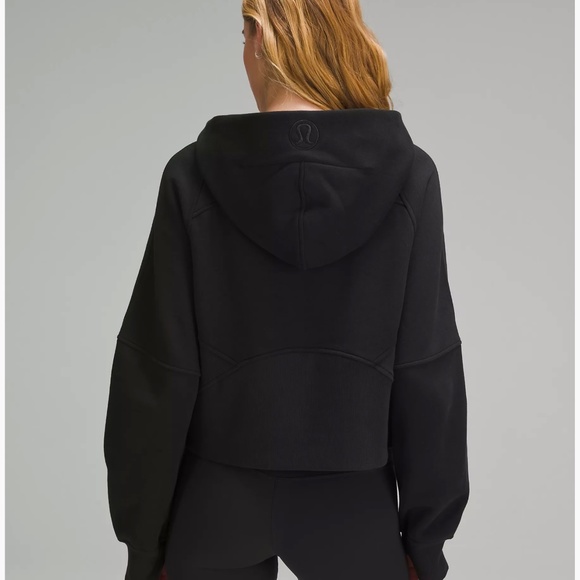 Lululemon Scuba Oversized Half-Zip 1/2 Zip Hoodie Sweatshirt - Black BLK - Picture 5 of 9